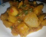 A picture of step 4 of Sweet potato pottage.