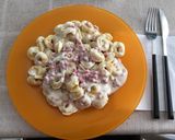 Foto del paso 6 de la receta Tortellini con queso al jamón