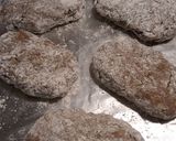 A picture of step 1 of Hamburger Steaks with Mushroom-Onion Gravy.