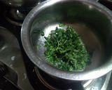 A picture of step 1 of Dal methi.