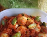 Foto langkah ke 4 dari resep Balado Telor Puyuh Pete.