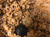 Salsa blanca con carne picada