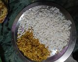 A picture of step 1 of Bhel puri.