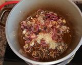A picture of step 4 of Fish curry saved with fried onion rice.