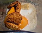 Foto del paso 1 de la receta: BATIDO De Granola con Durazno🍑 y Guineos🍌...!