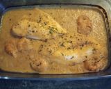 Foto del paso 8 de la receta: Filetes de merluza con gambones en salsa marinera