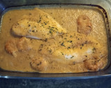 Foto del paso 8 de la receta: Filetes de merluza con gambones en salsa marinera