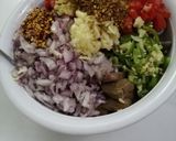 A picture of step 2 of Kaleji masalydaar.