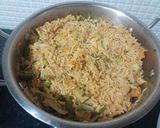 A picture of step 4 of Kerala style pulav.