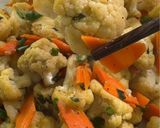 A picture of step 5 of Stir-Fried Cauliflower 炒菜花.