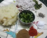 A picture of step 1 of Coconut Stuffed Potato Kachori.