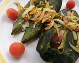 Foto del paso 5 de la receta: Chile poblano relleno a la mostaza💛