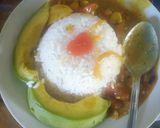 A picture of step 2 of Creamy Egg Curry and milk Rice.