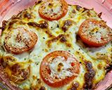 Foto del paso 5 de la receta: Cazuelita con calabacín, tomate, huevo y muchos extras 😋