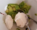 A picture of step 1 of My Philly Avocado Toast. 😁.