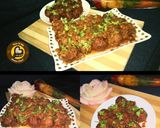 A picture of step 10 of Veg Manchurian 2 ways in gravy and dry.