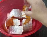 A picture of step 1 of Fish Curry.