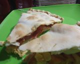 Foto del paso 9 de la receta: Tarta de JAMÓN / QUESO/ HUEVO Y TOMATES😍😍😍 fácil y rico