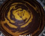 A picture of step 8 of Zebra print cake.