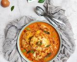 Foto langkah ke 4 dari resep Telur Ceplok Kuah Santan Pedas.