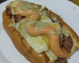 Foto del paso 13 de la receta: Sándwich🌭de carne🍖, queso🧀y verduras cremosas🥕🧅🥒😜!!!