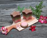 Foto langkah ke 13 dari resep Puding Santan Stroberi, Pandan, Coklat.