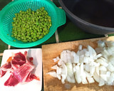 Foto del paso 1 de la receta: Pèsol garrofal de Llavaneres amb pernil ibèric 🫛 🟨🟥🟨🟥🟨🟥🟨🟥🟨