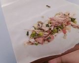 A picture of step 5 of Chinese rolls.