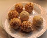 Vegán túróval töltött kölesgombóc #gluténmentes #tejmentes recept fázis 10 fotója