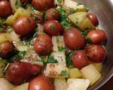 A picture of step 6 of Braised Kohlrabi and Red Potatoes.