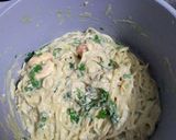 صورة لخطوة 3 من وصفة معكرونة بالوايت صوص والجمبري 🍤🍜