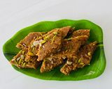 A picture of step 7 of Caramel badam paak (Caramel almond fudge).