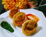 Samosa in momo style recipe step 10 photo