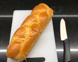 A picture of step 1 of Nutella-Stuffed French Toast Brioche.