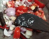 A picture of step 3 of Kara chutney.