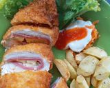 Foto langkah ke 6 dari resep Chicken Cordon Bleu.