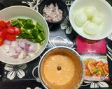 A picture of step 1 of Karahi Egg Masala.