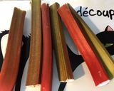 Une image de l'étape 1 de Tarte quadrillée à la rhubarbe et vanille,pâte brisée au sucre de canne.