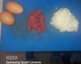 Foto del paso 1 de la receta: Huevos con carne 🤤