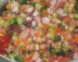 Foto del paso 4 de la receta: Risotto de vegetales con pulpo y pollo.