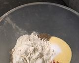 A picture of step 1 of Mathri.