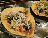 A picture of step 3 of Sweet & Fruity Blueberry-Plum Baked Acorn Squash.
