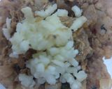 A picture of step 2 of Potato stuffing chicken cheese patties.
