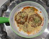 A picture of step 7 of Rajma tikki chaat.