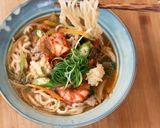 Foto langkah ke 8 dari resep Jjamppong Mie Kuah Korea Bahan Lokal.