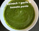 A picture of step 2 of Veggies loaded wheat pasta In spinach tomato gravy.