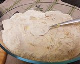 A picture of step 3 of Chapati type 2.
