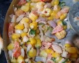 A picture of step 1 of Veg corn sandwich.