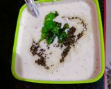 A picture of step 9 of Idli sambhar with coconut chutney.