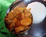 নতূন আলু দিয়ে ঝাল চিকেন র ঝোল (Natun aloo diye chicken r jhol recipe in Bengali) রেসিপি ধাপ - 7 ছবি